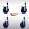 Service Caster 5'' SS Solid Poly Swivel 1'' Expanding Stem Caster Set 2 Total Lock Brakes, 4PK SCC-SSEXTTL20S514-SPUS-2-S-2-1 - alternate 2